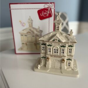 Lenox Christmas Village Firehouse Lit Figurine